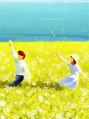 枝头落雪